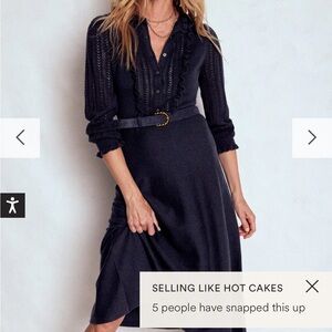 Boden Winifred Frilled Knitted Dress